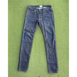 VINTAGE DR COLLECTORS Slim Skinny DARK WASH BLUE JEANS SIZE 32X34 MADE IN USA